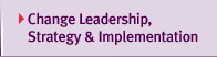 Change leadership, strategy and implementation